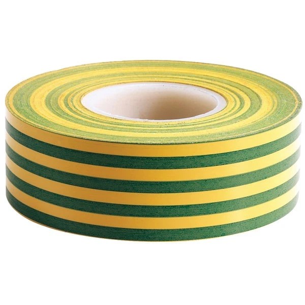 TA72REG Niglon 19mm x 20m Green/Yellow  insulating tape